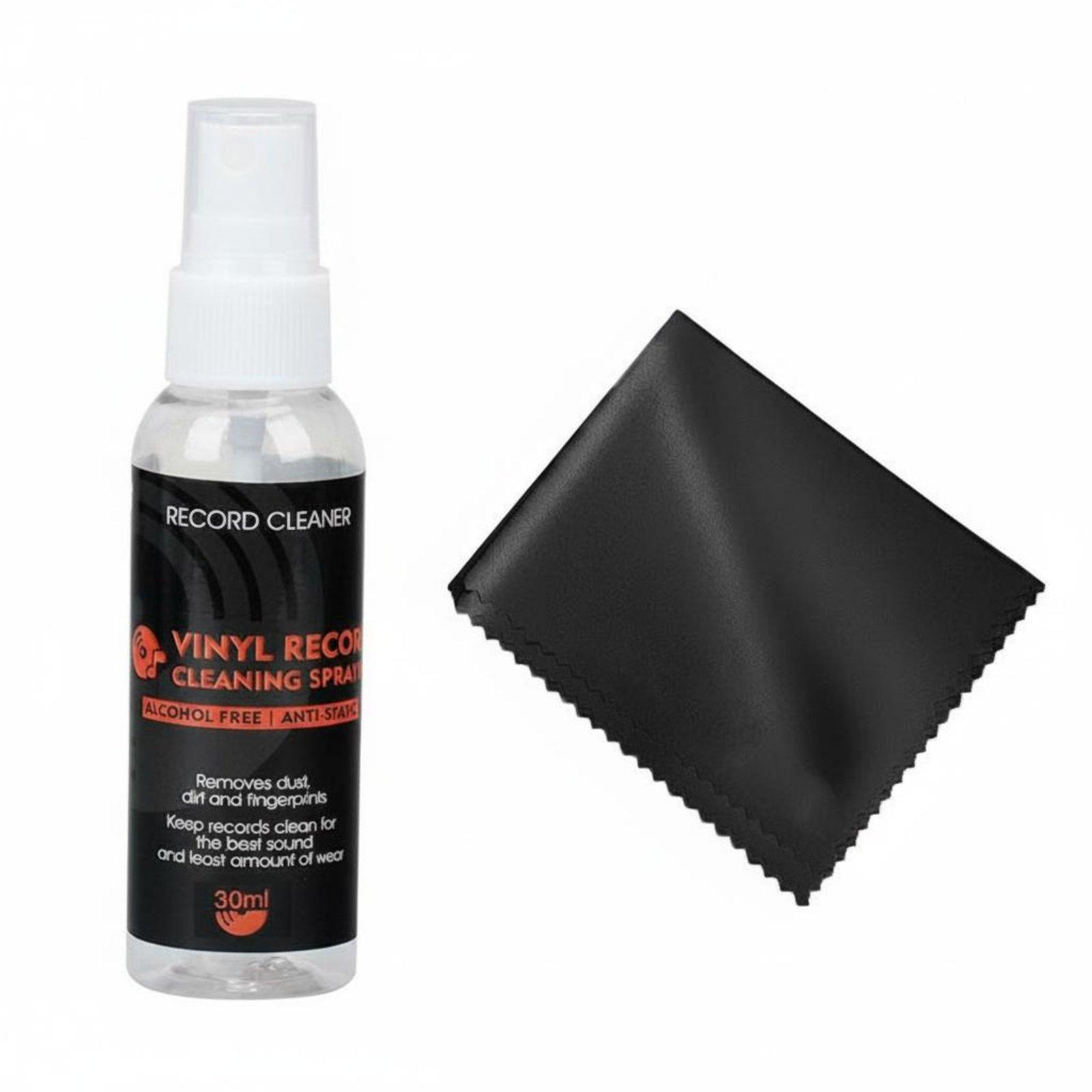 Vinyl Record Cleaner - Vinyl-Schallplatten-Reinigungsset Nano-Reinigungslösung Mikrofasertuch-Set zur Reinigung von