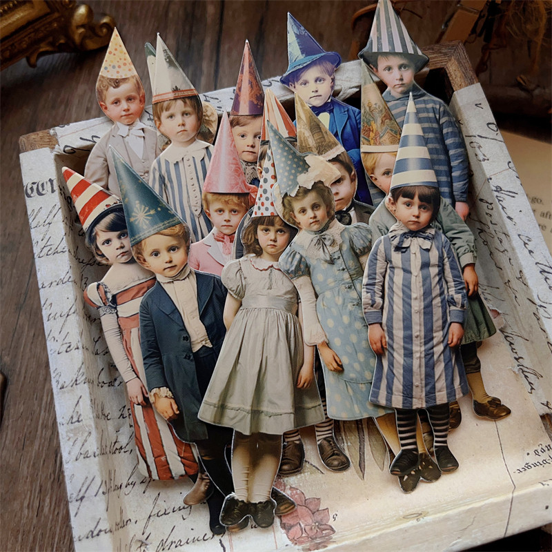 Vintage Collectible Dolls - 15 Stück Vintage Clown Party Kinderpuppen