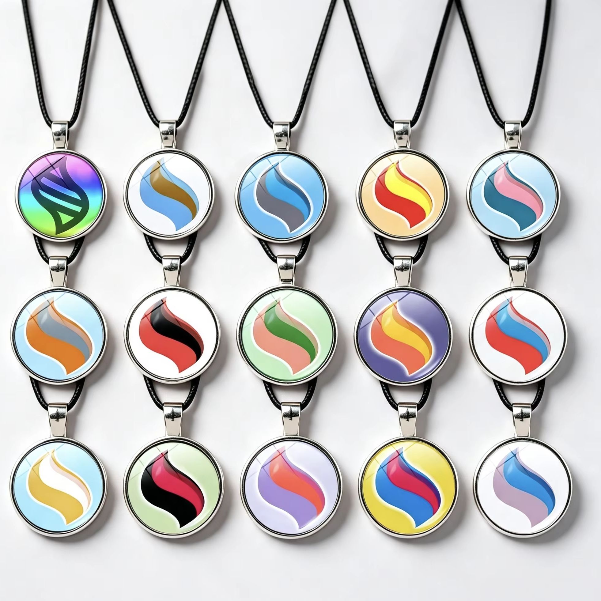 Vintage Necklace - Pokémon Glurak Mega-Stein Lederkordel-Halskette Leichter Vintage-Metallanhänger