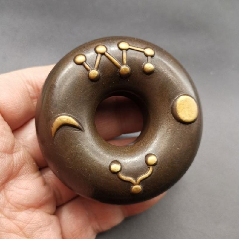 Vintage Collectible Bells - Vintage Meditations-Handglocke im Retro-Finish mit klarem