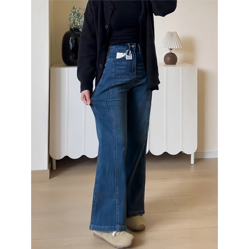 Vintage Collectible Bells - Herbst elastische Bell-Bot-Jeans für Damen, Vintage,
