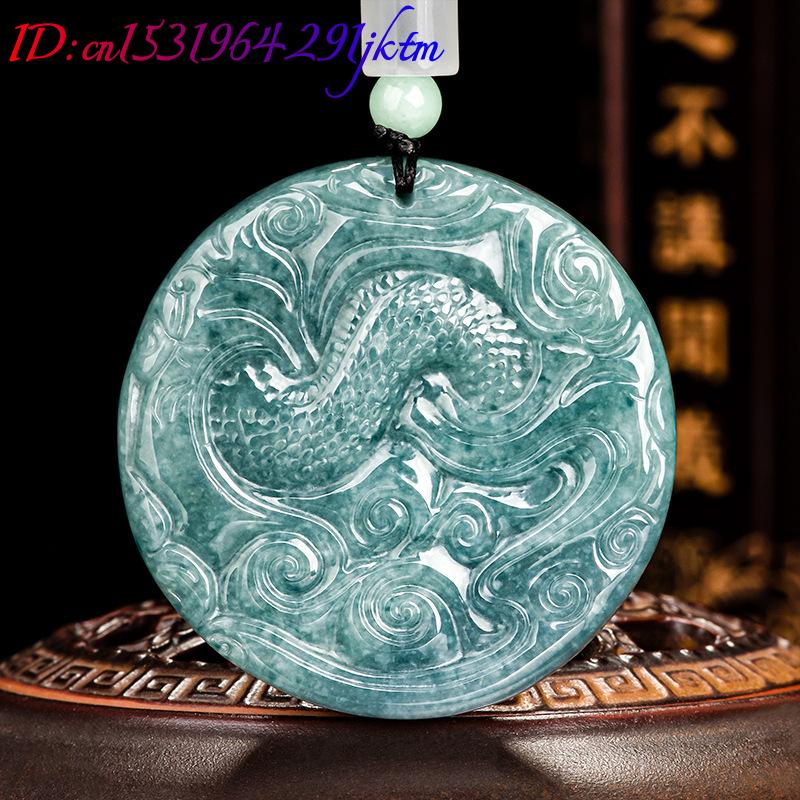 Burmesische Jadeit-Drachen-Anh – Vintage Necklace Bewertung und Preis