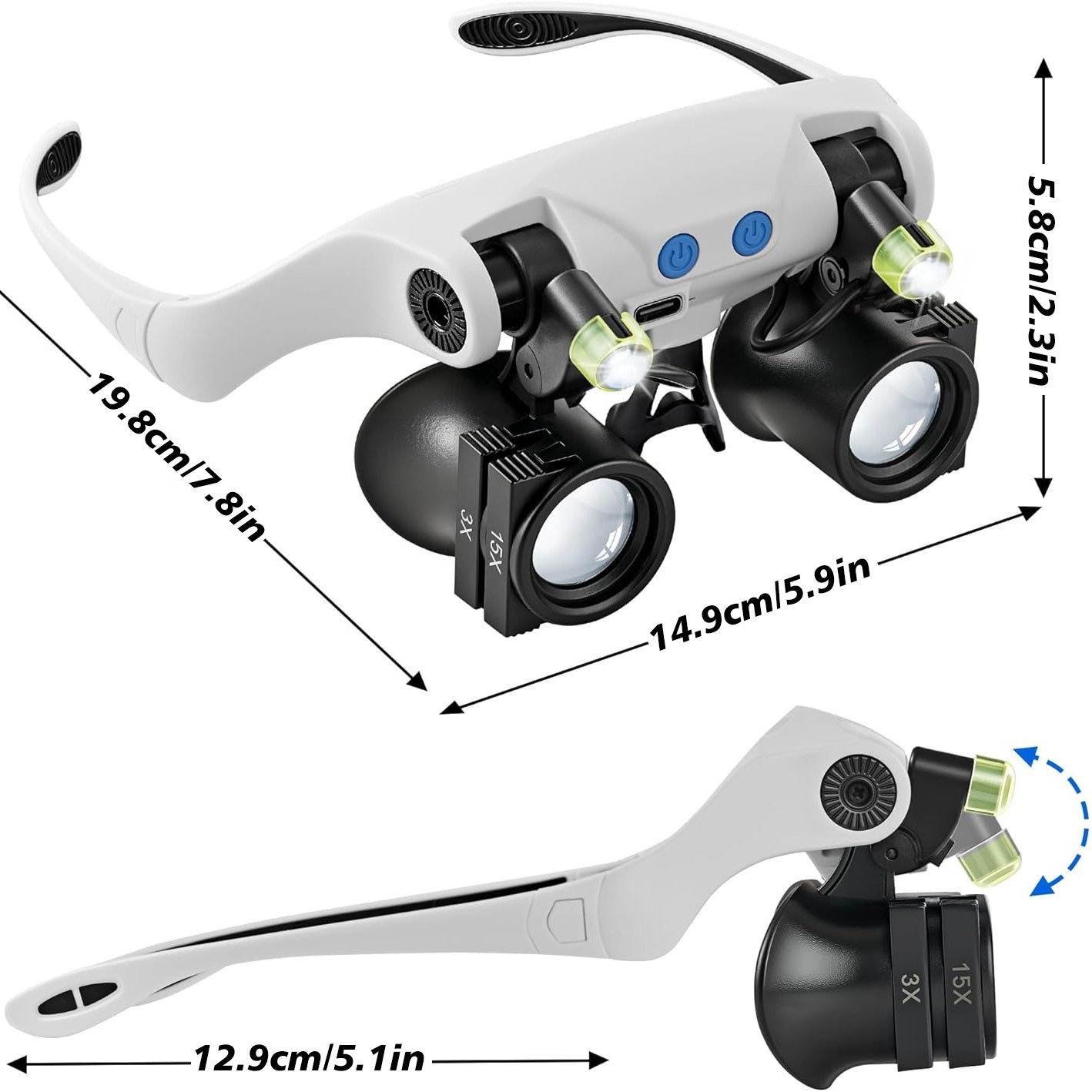 Am Kopf getragene LED-Lupenbri – Darkroom Enlarger Lens Bewertung und Preis