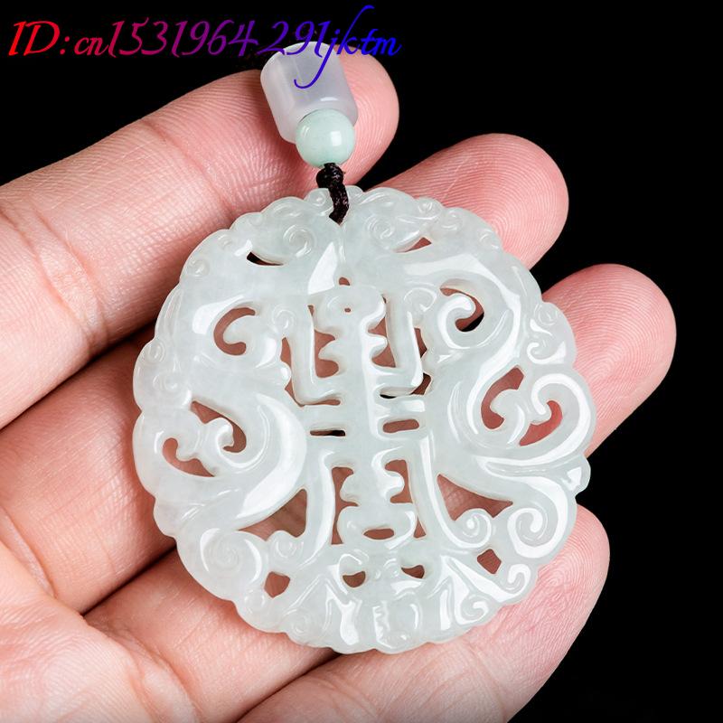 Burmesische Jadeit-Drachen-Anh – Vintage Necklace Bewertung und Preis