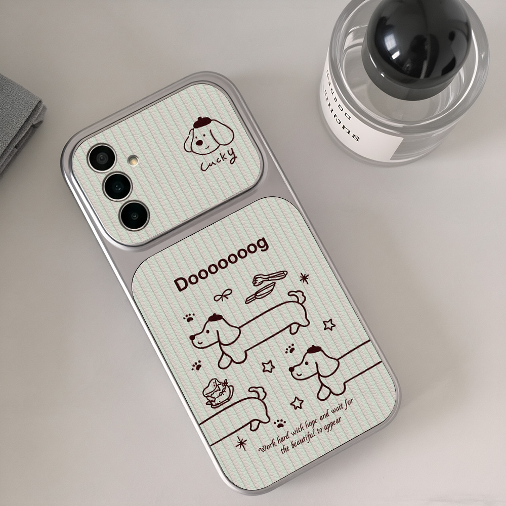 Cartoon Dackel Handyhülle für  – Camera Leather Case Bewertung und Preis