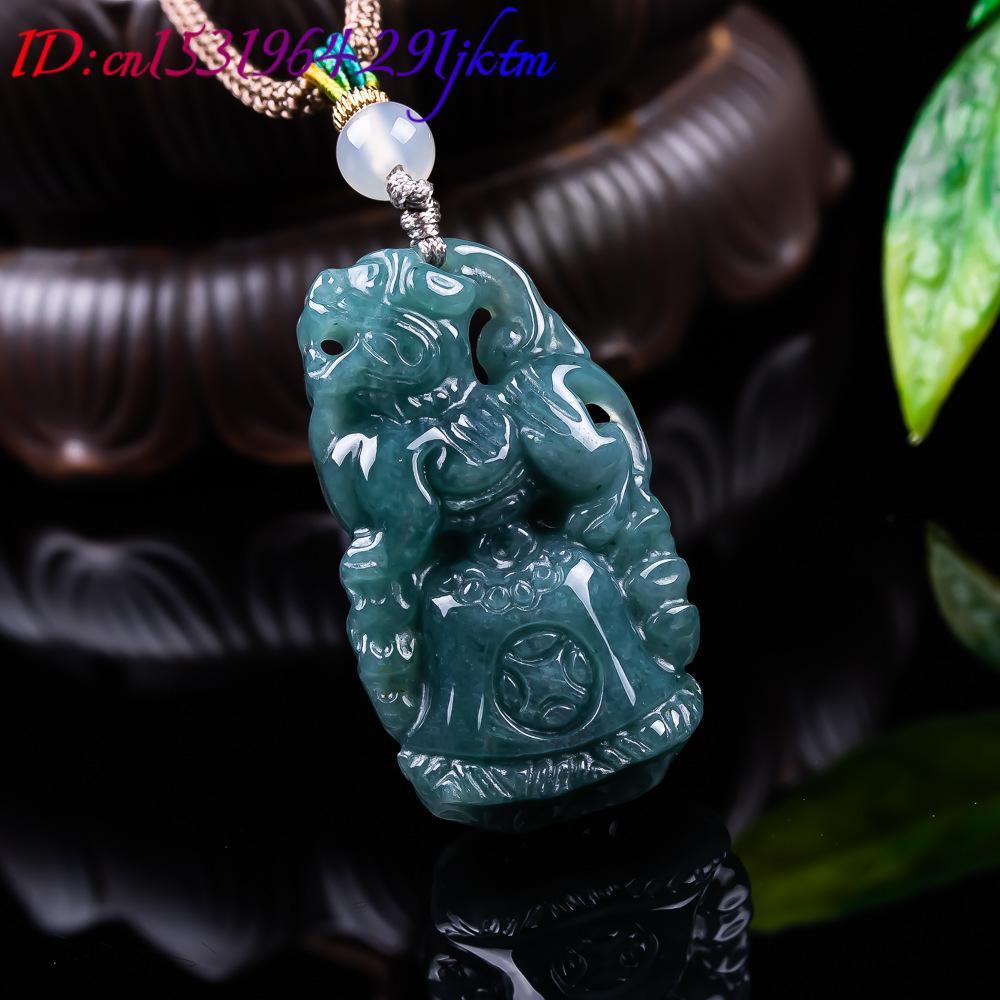 Burmesischer Jadeit Pixiu Anhä – Vintage Necklace Bewertung und Preis