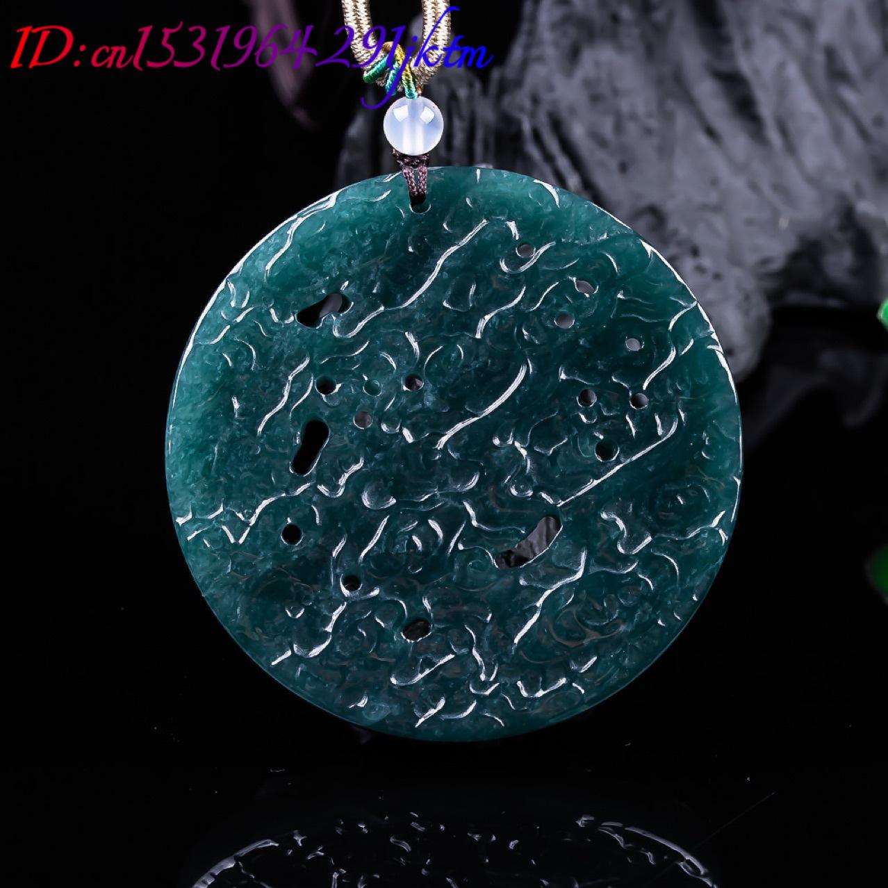 Burmesischer Jadeit-Drachenanh – Vintage Necklace Bewertung und Preis