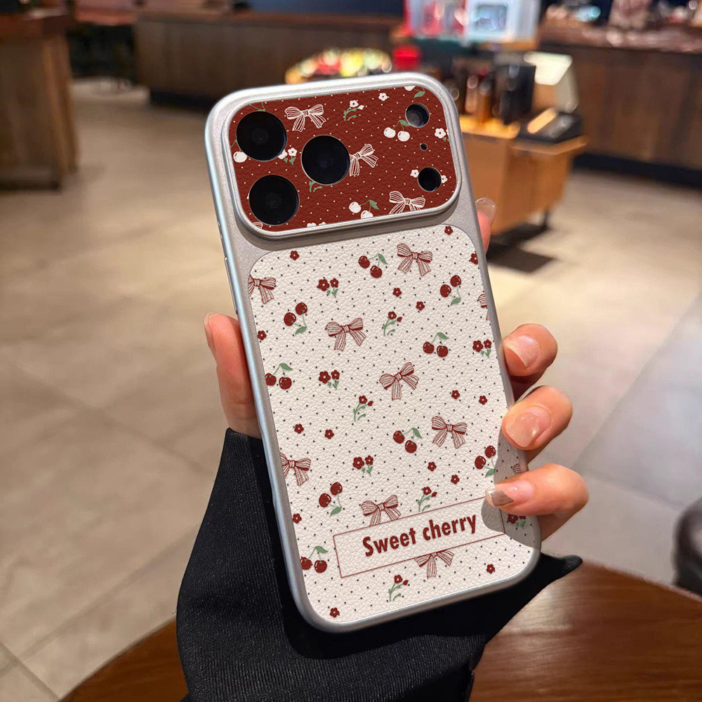 Süße Kirschblüten-Leder-Handyh – Camera Leather Case Bewertung und Preis