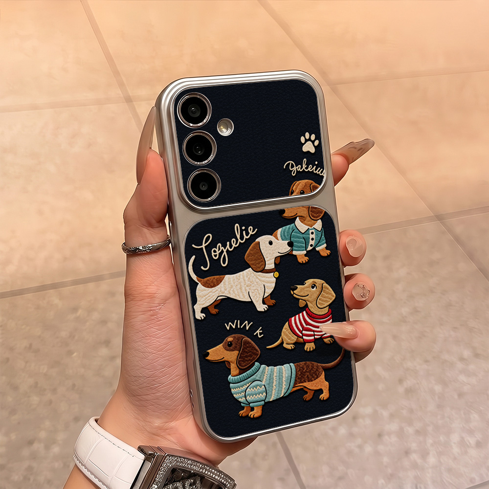 Cartoon-Welpen-Leder-Handyhüll – Camera Leather Case Bewertung und Preis
